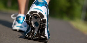 Running shoe Meadows community association fall into step health program